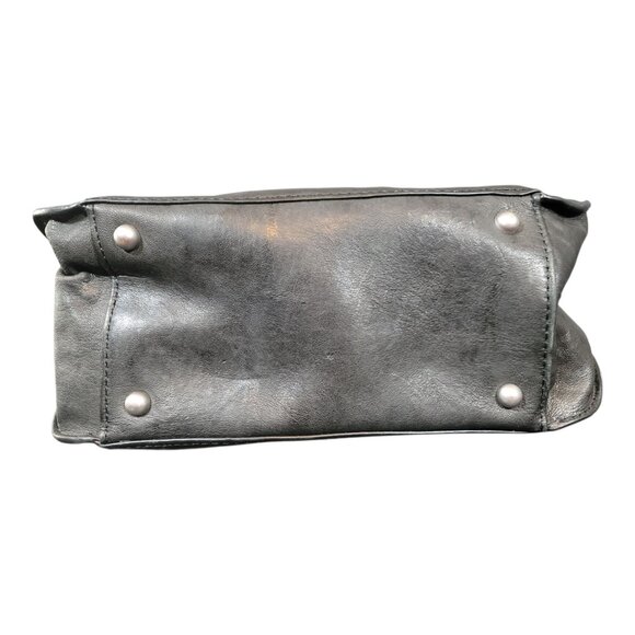 Frye Demi Hobo Women's Black Leather Studded Bottom Square Handbag - Picture 6 of 13